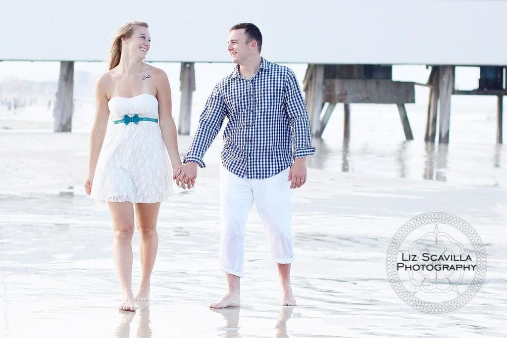 Couple Walking at Pier