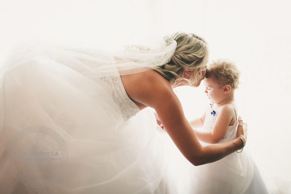 Bride and Young Daughter