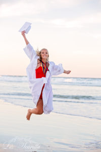 Jumping On The Beach Senior Photos - Daytona Beach - Liz Scavilla Photography